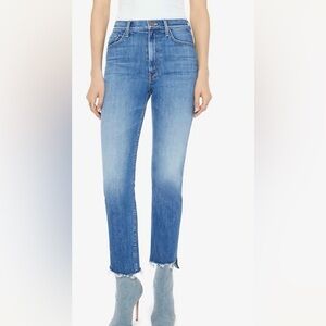 MOTHER High Waisted Rider Ankle Step Fray/ Loafers and Lassos- 27